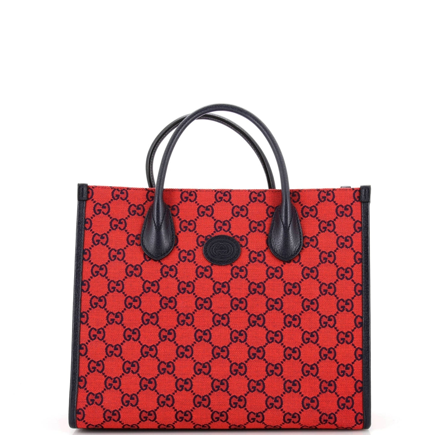 Luxury Gucci Trending 2025 Structured Top Handle Open Tote GG Canvas Small