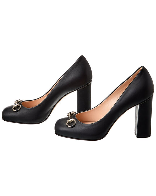Luxury Gucci Trending 2025 Horsebit Leather Pump ( )