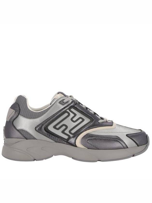 Luxury Fendi Faster Trainer Low Top Sneakers Grey