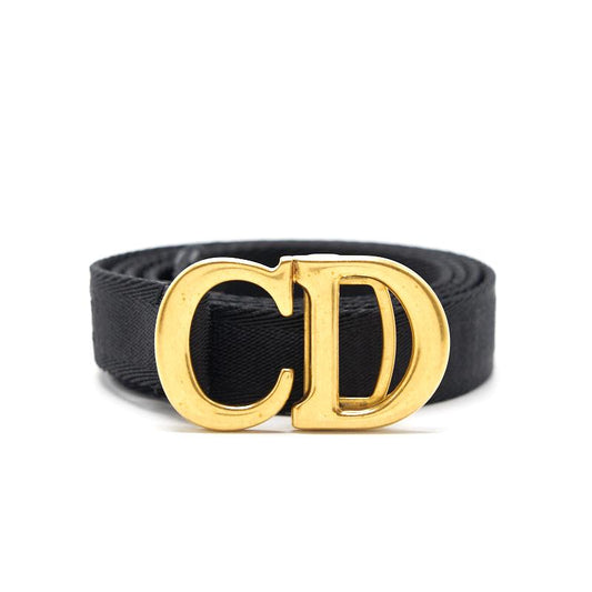 Luxury Dior Saddle Belt Black Jacquard