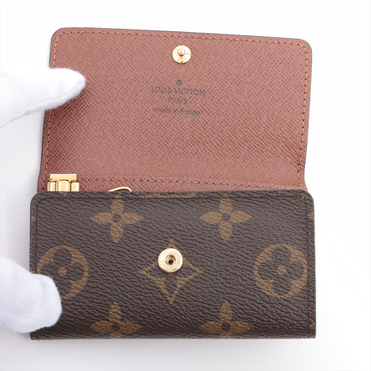 Louis Vuitton Monogram Multicell 6 M62630 Brown Keycase  Reaction