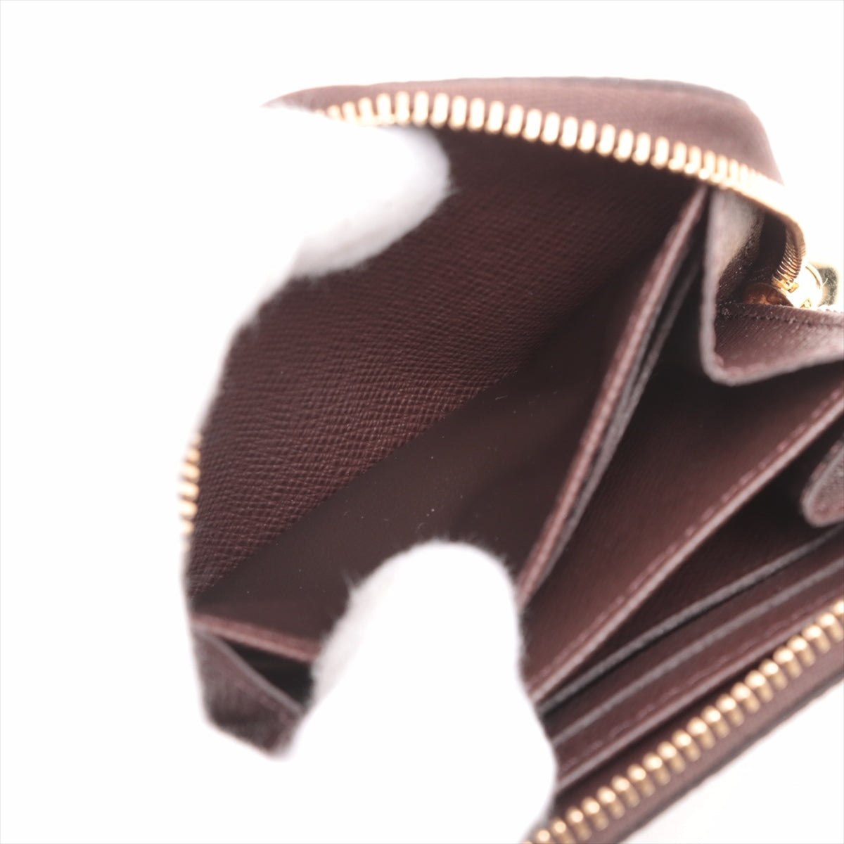 Louis Vuitton Damier Zippyr Coin Pearce N63070 Brown Coin Case