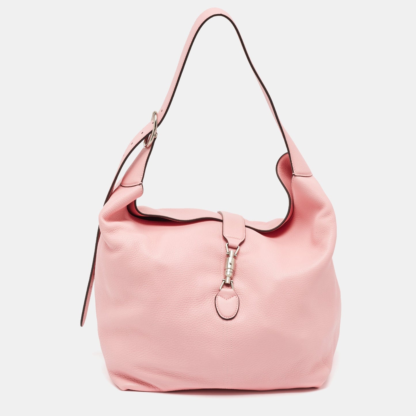 Luxury Gucci Trending 2025 Pink Leather Medium Jackie 1961 Shoulder Bag