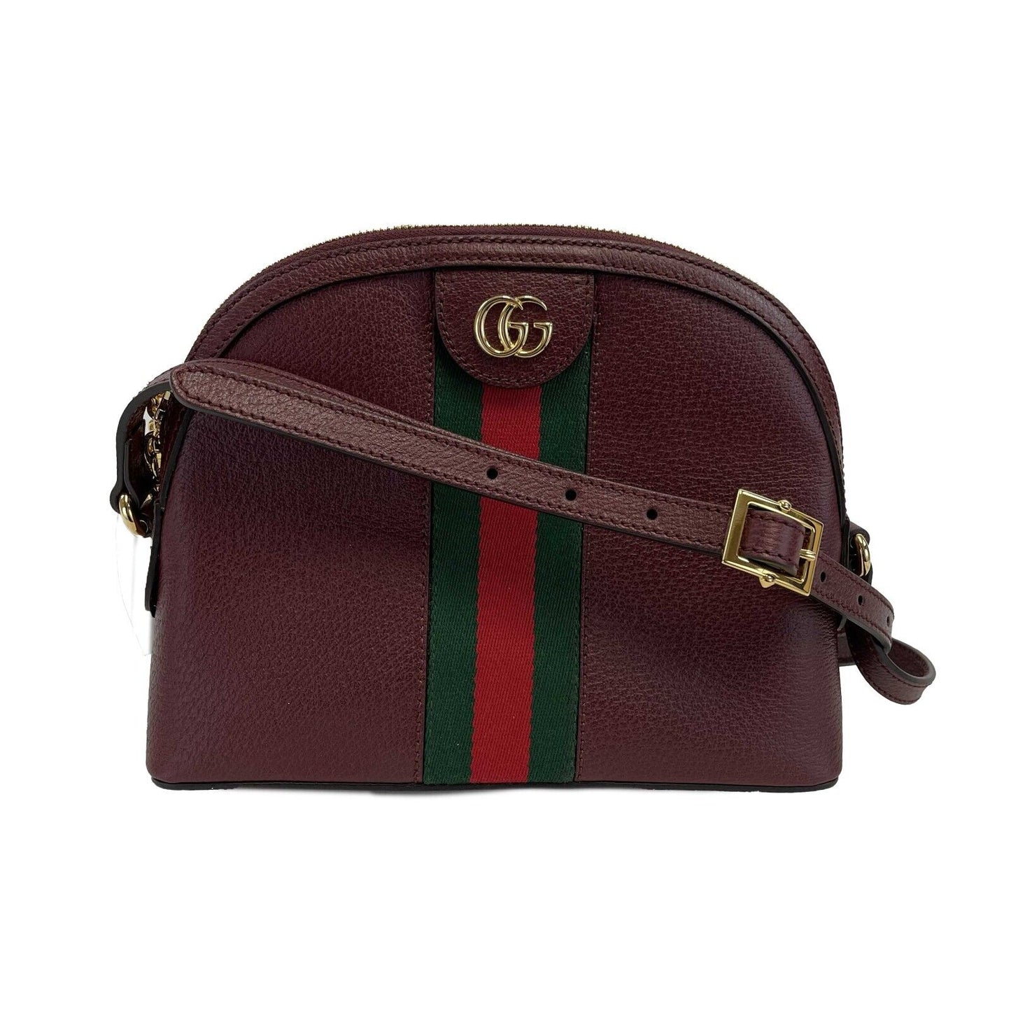 Luxury Gucci - NEW Ophidia Small Shoulder Burgundy GG Leather Crossbody