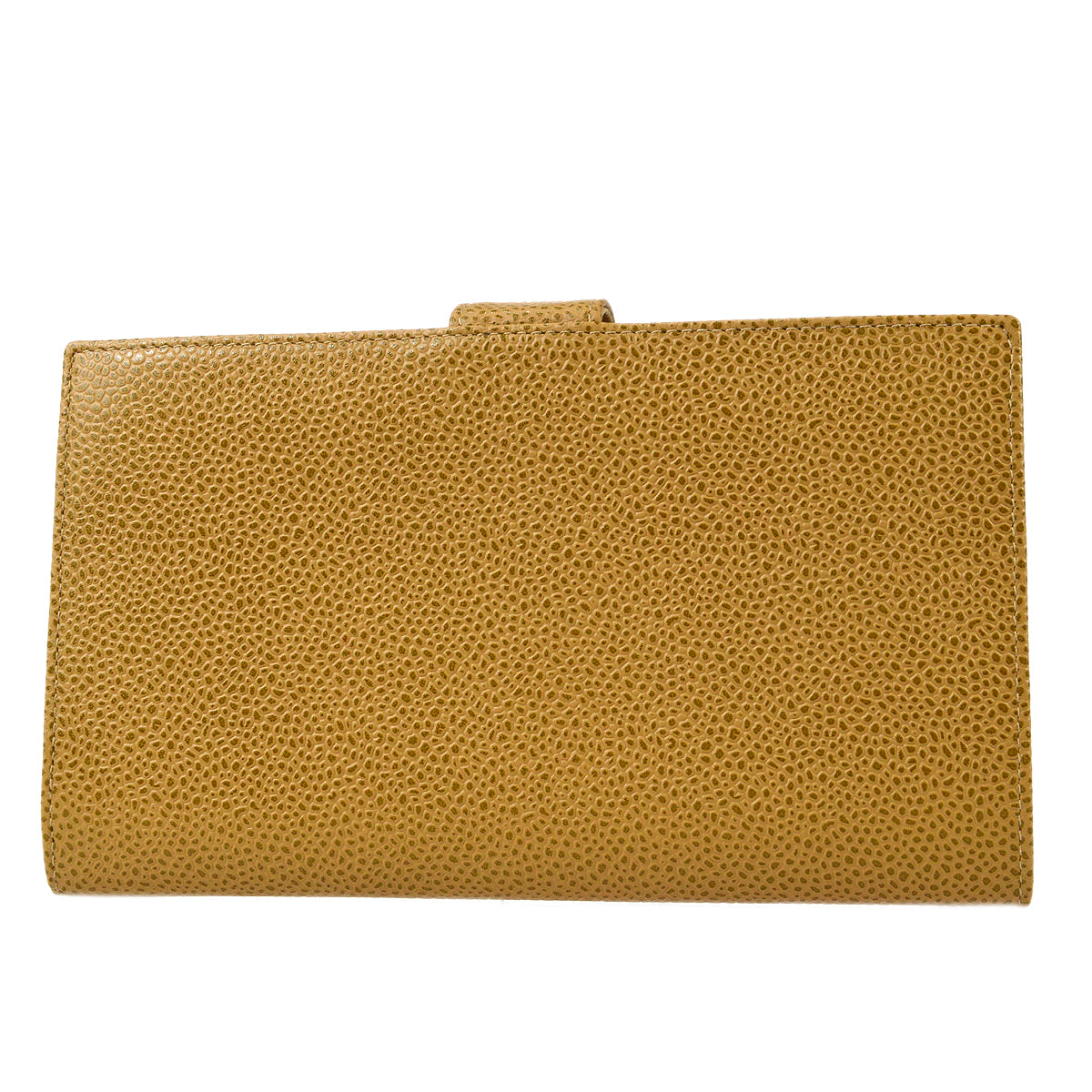 Luxury Chanel 2000-2001 Timeless Long Wallet Beige Caviar