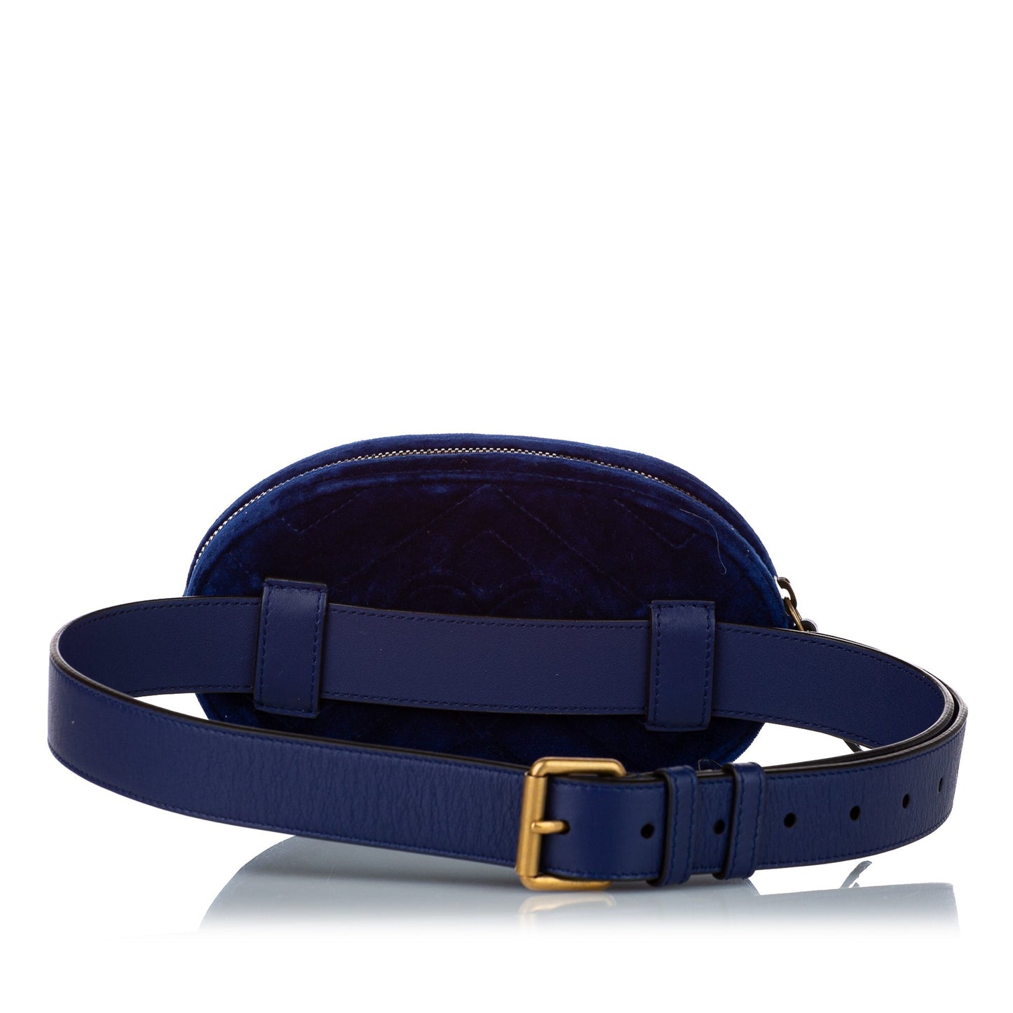 Gucci GG Marmont blue Velvet Belt Bag