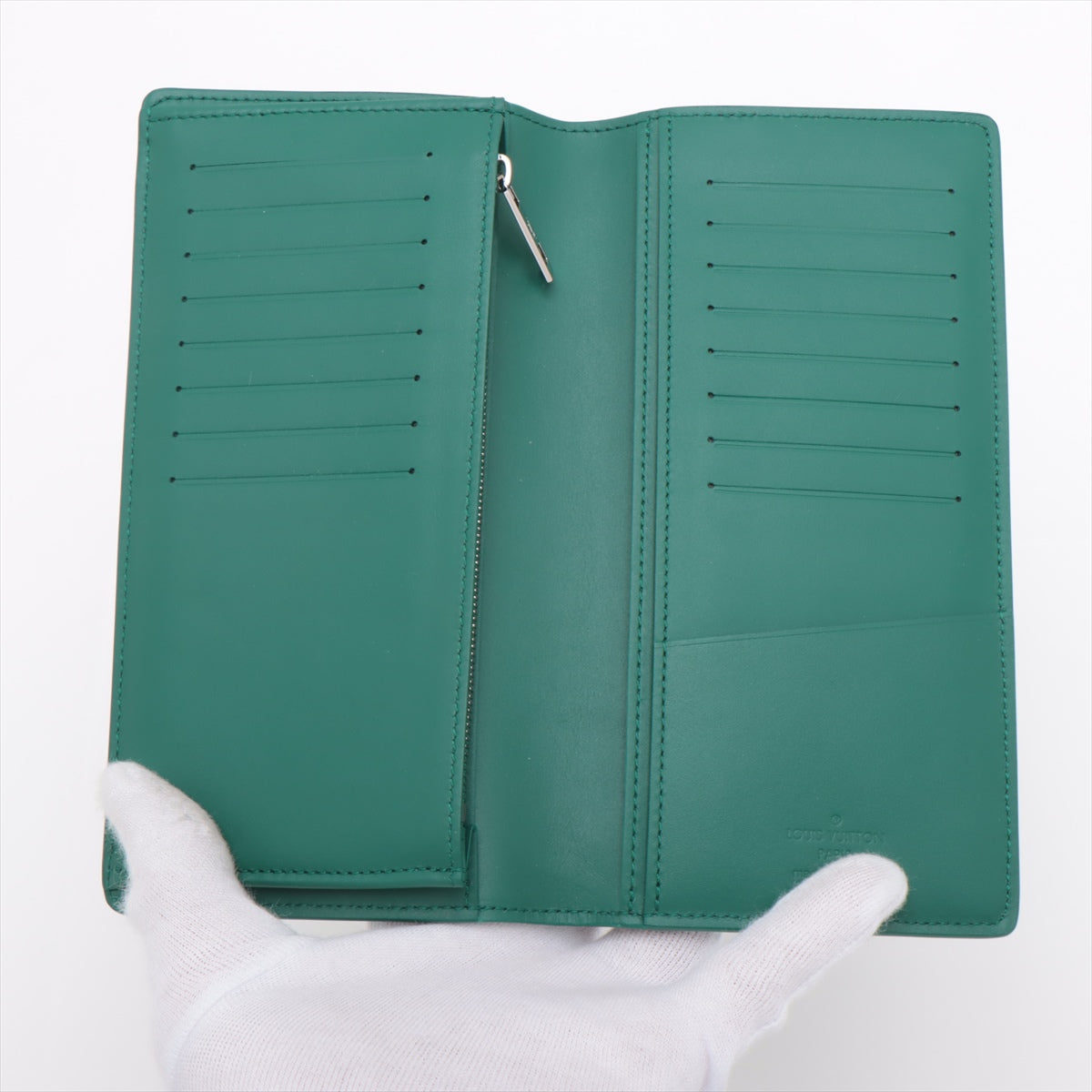 Louis Vuitton LV Aerogram Portfolio Brother   Green Long Wallet M82279  Reaction M82279
