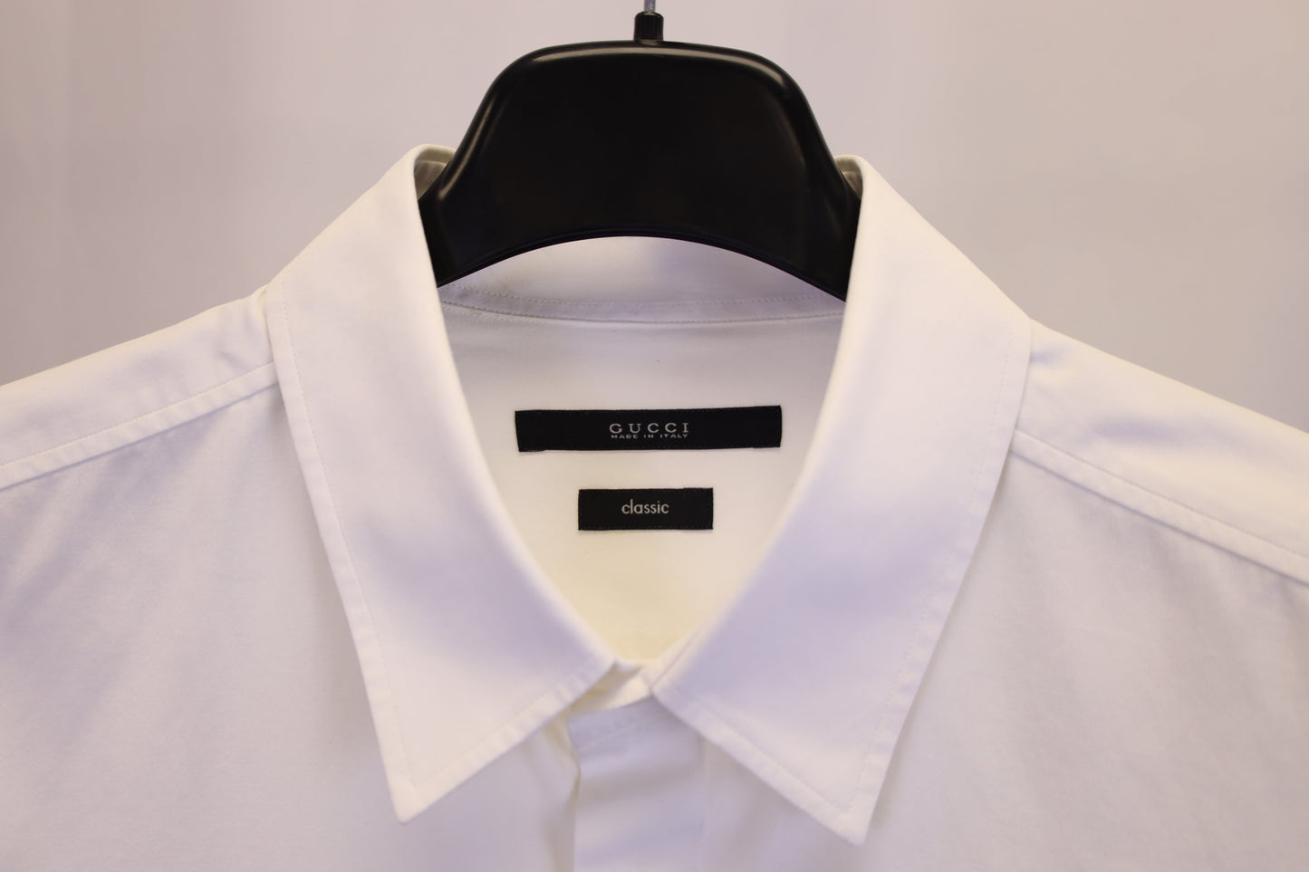 Gucci Classic Straight Shirt in White Cotton