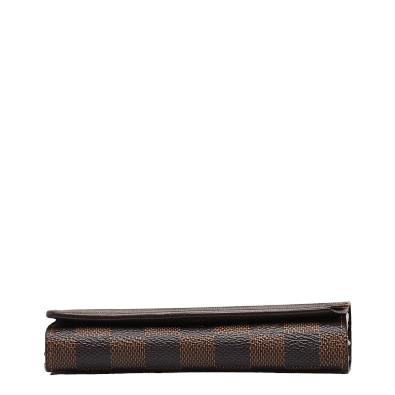Louis Vuitton Double Fold Wallet N61736 Brown PVC Leather  Louis Vuitton