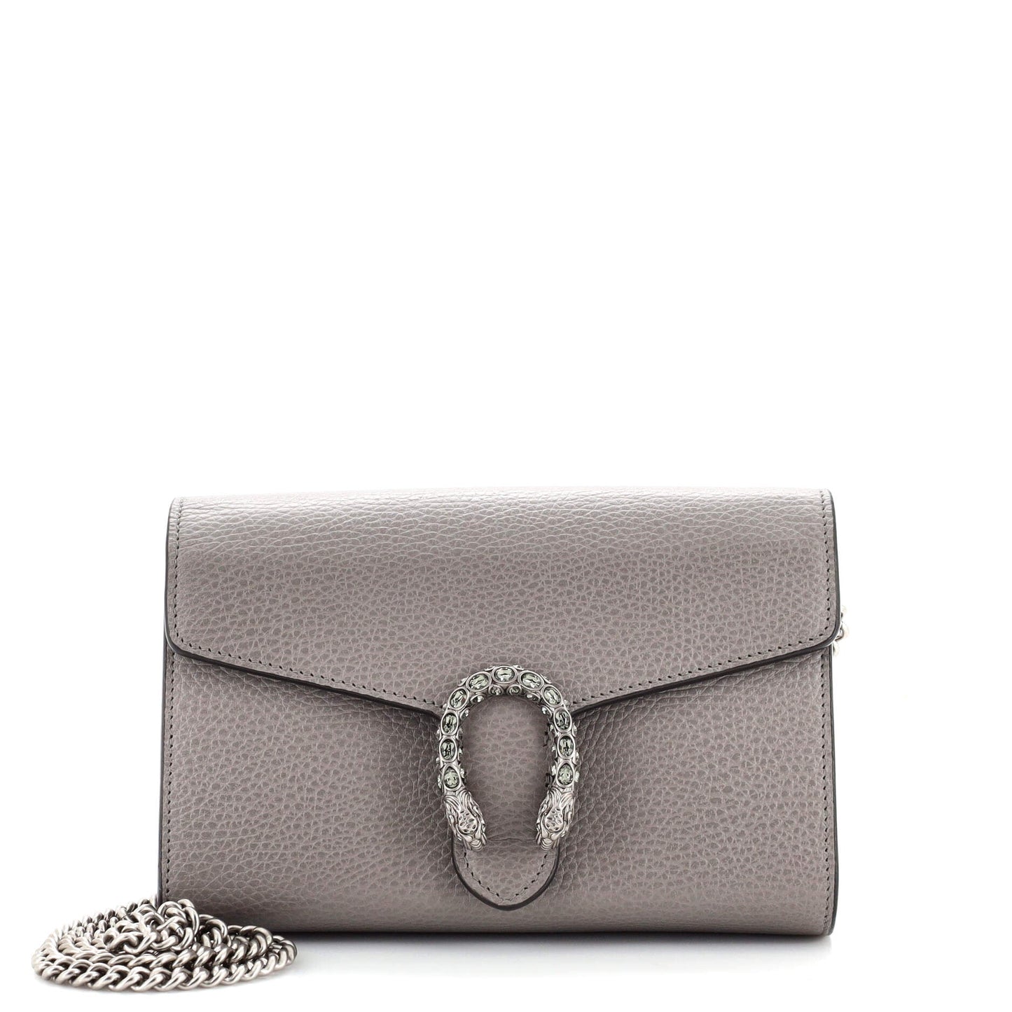 Luxury Gucci Trending 2025 Dionysus Chain Wallet Leather with Embellished Detail Small