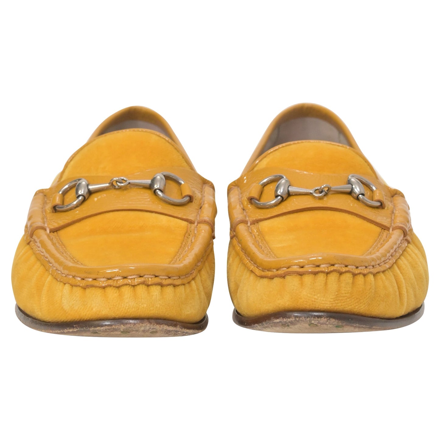 Luxury Gucci Trending 2025 Horsebit Loafers in Yellow Suede