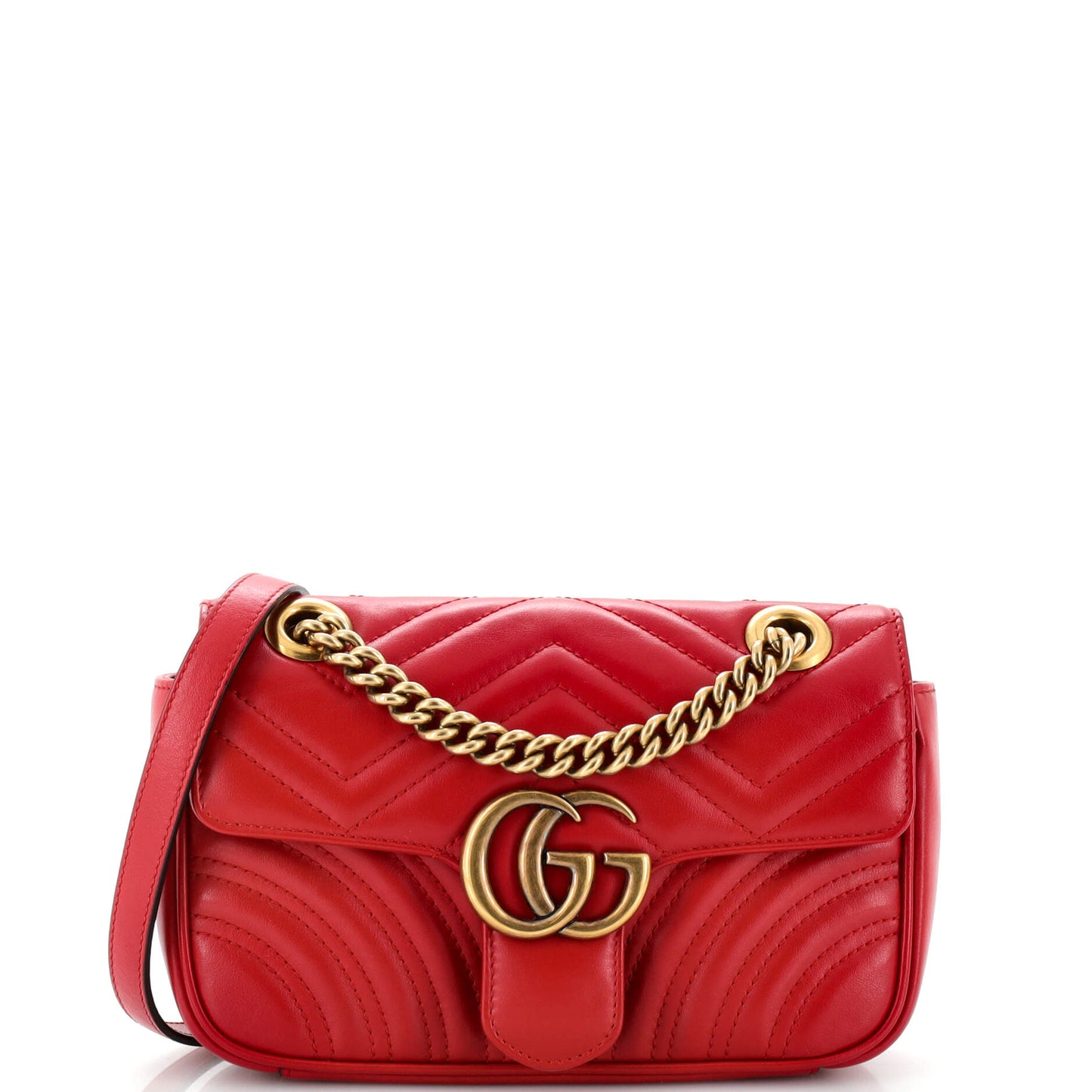 Luxury Gucci Trending 2025 GG Marmont Flap Bag Matelasse Leather Mini