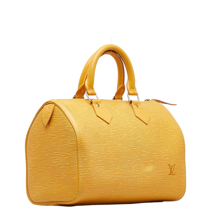 Louis Vuitton Epi Speedy 25 Handbag M43019 Tasili Yellow Leather  Louis Vuitton