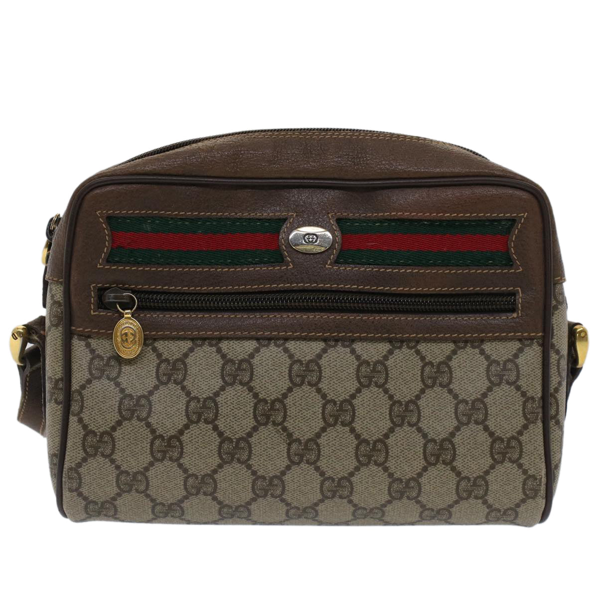 Luxury Gucci Trending 2025 GG Canvas Web Sherry Line Shoulder Bag Beige Red Green
