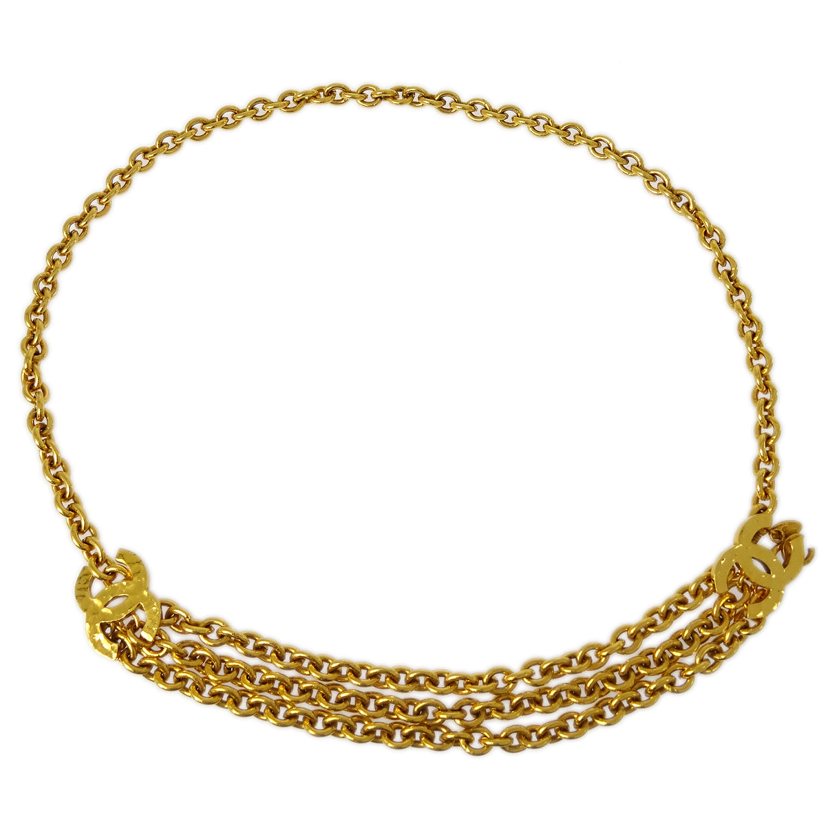Chanel CC Gold Chain Belt 684 Small New