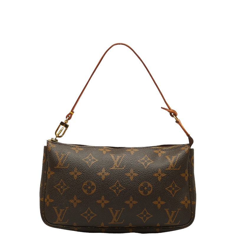 Louis Vuitton Monogram Pochette Accessories Handbag Accessories Pochette M40712 Brown PVC Leather  Louis Vuitton