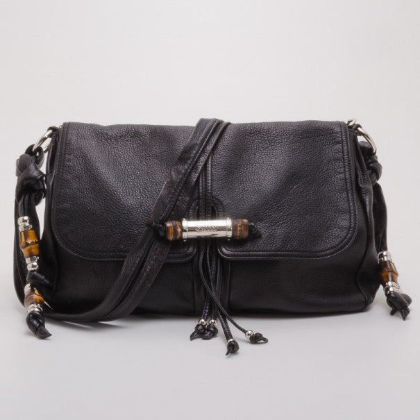 Luxury Gucci Trending 2025 Black Leather Jungle Messenger..