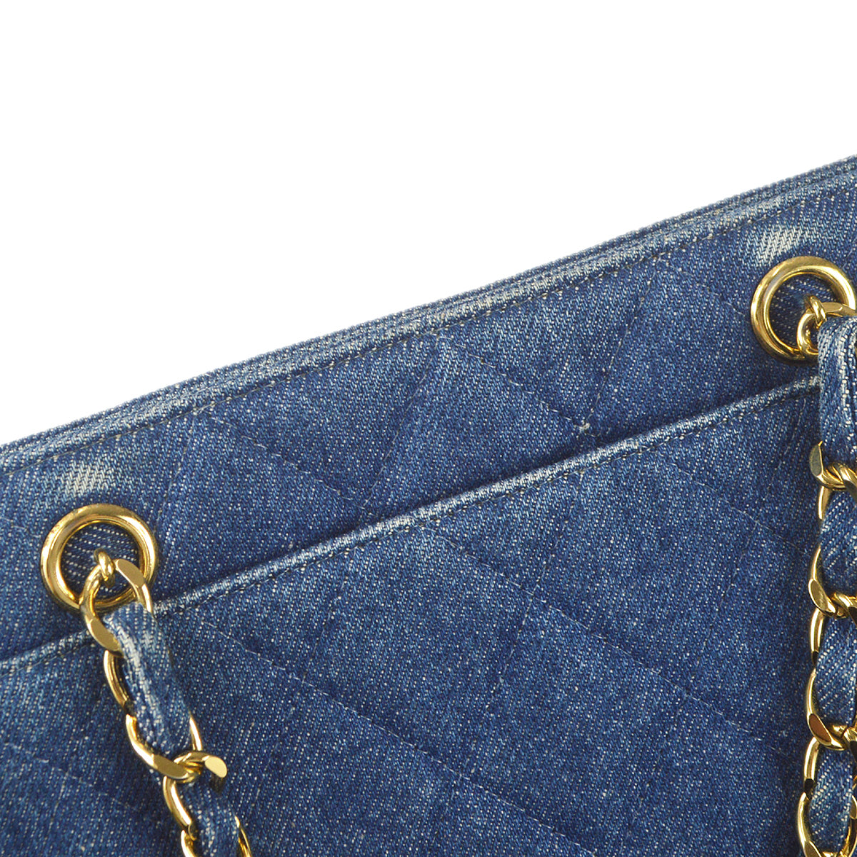 Luxury Chanel 1997-1999 Chain Tote Denim