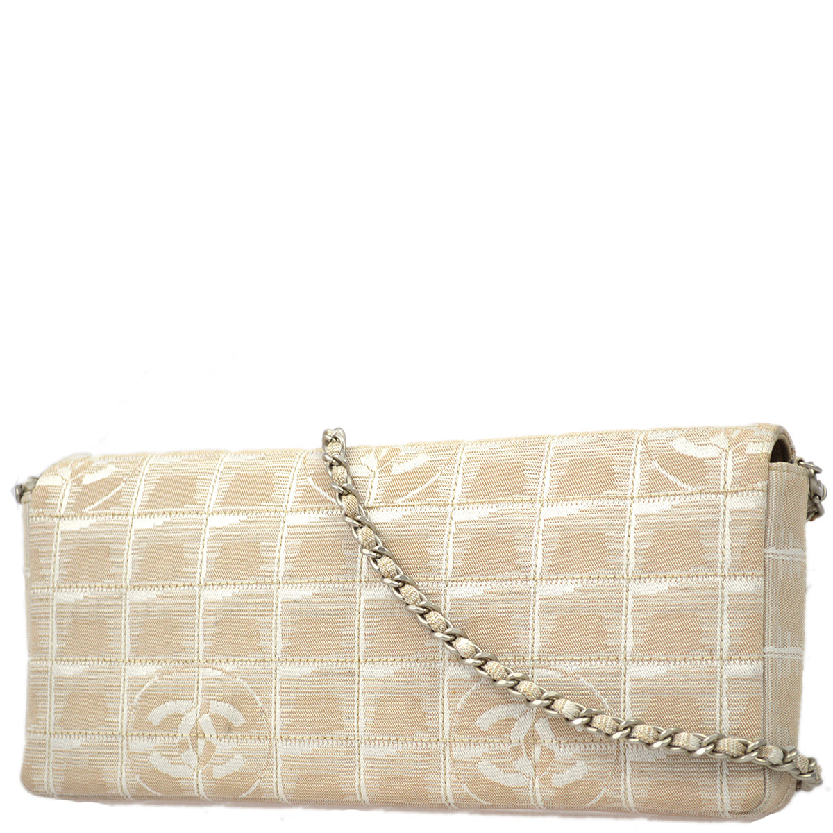 Luxury Chanel 2001-2003 Nylon East West New Travel Line Flap Bag