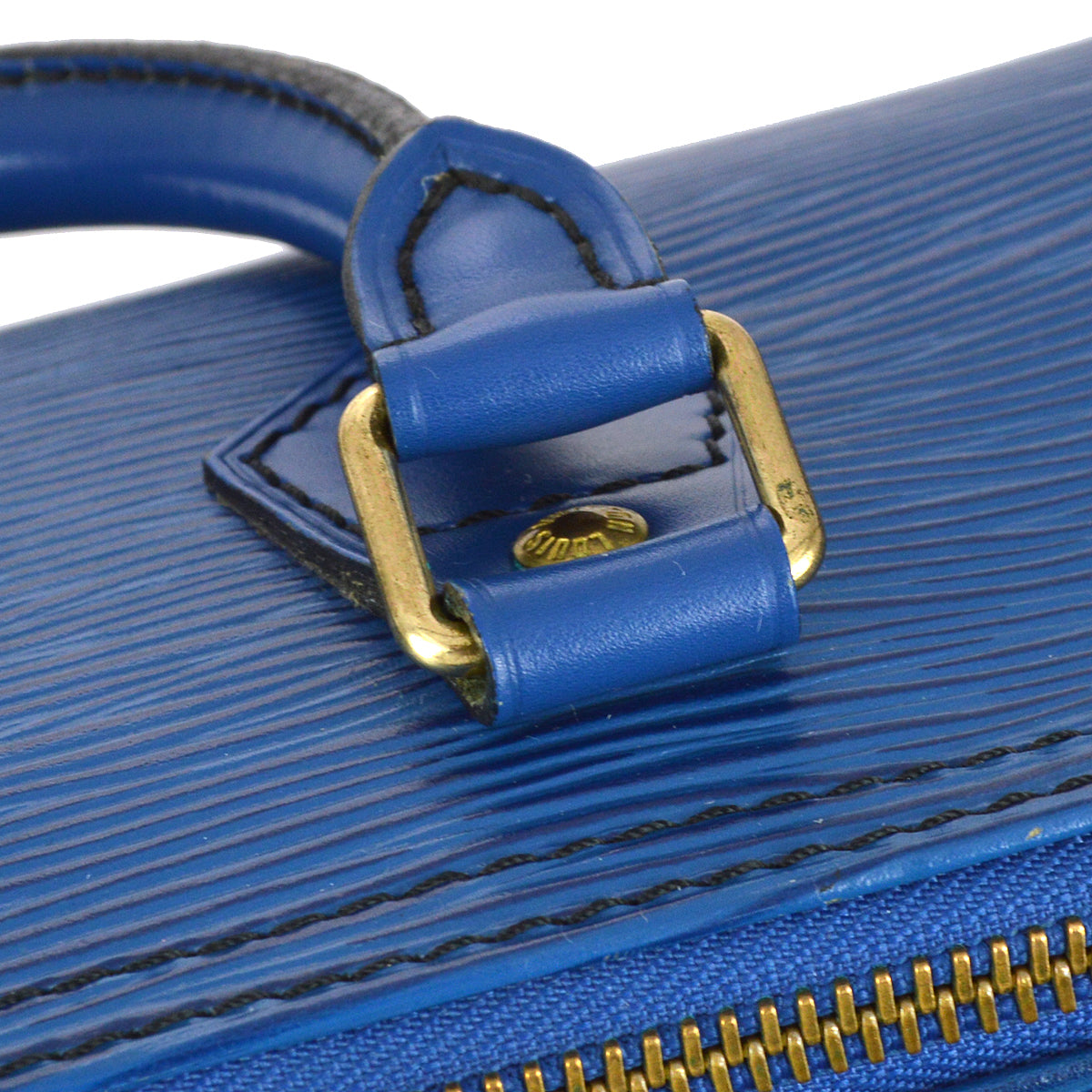 Louis Vuitton 1992 Blue Epi Speedy 25 Handbag M43015