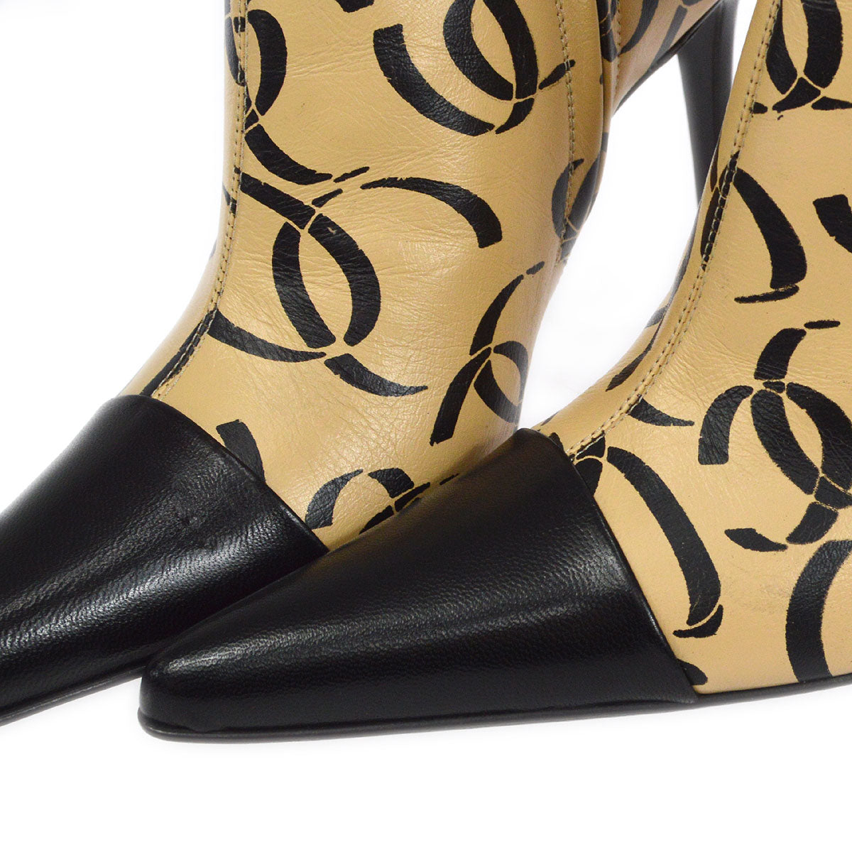 Luxury Chanel Fall 2000 Ankle Boots Shoes #37
