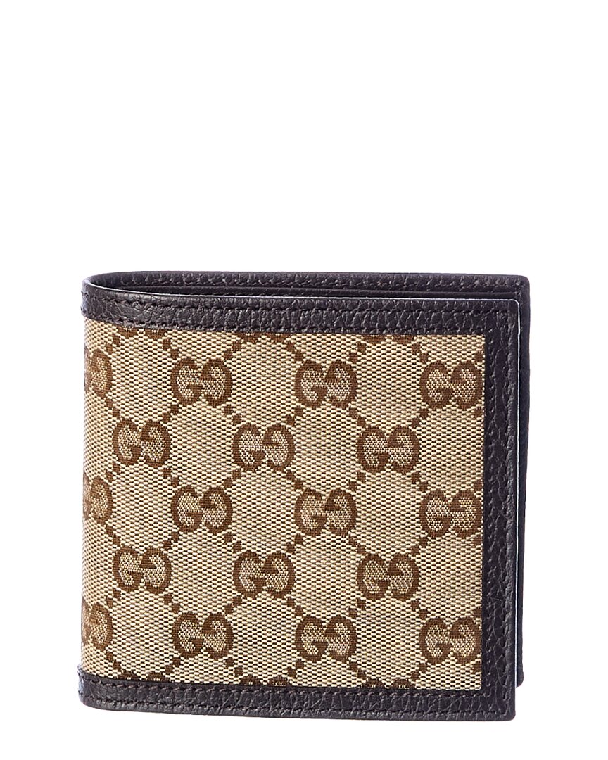 Gucci Original GG Canvas & Leather Wallet, os, Brown