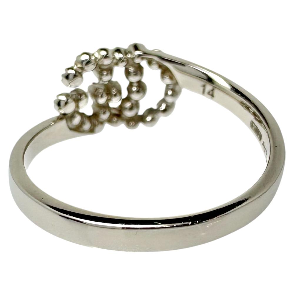 Gucci Pink Topaz Ring K18 White Gold