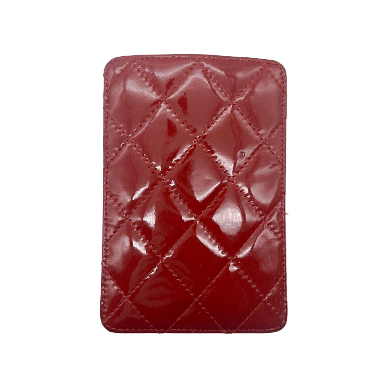 Luxury Chanel Red Patent Leather Card Holder