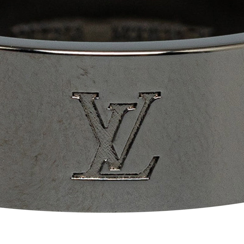 Louis Vuitton Monogram Nanogram Instinct Ring M00513 Silver Metal Men Louis Vuitton