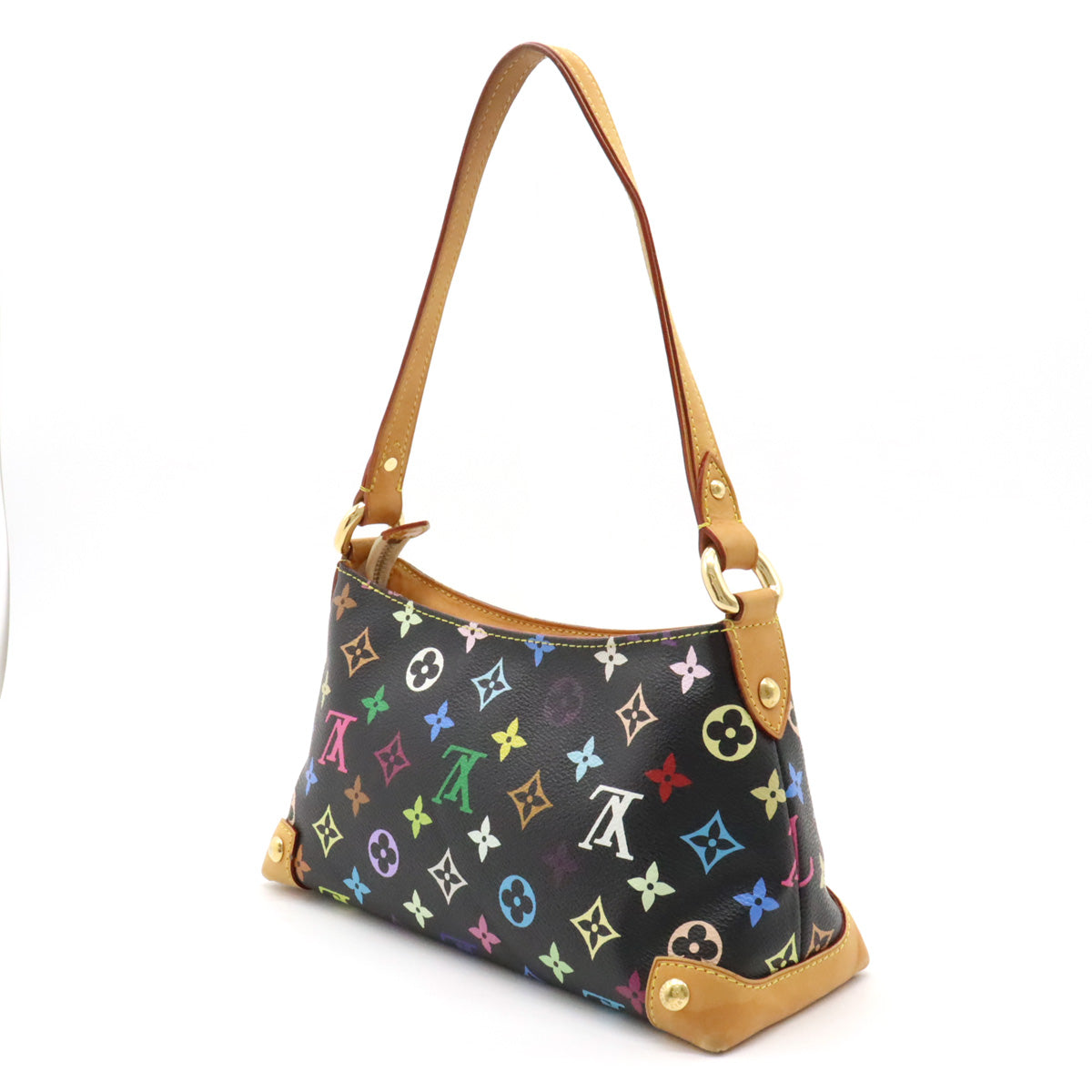 Louis Vuitton Monogram Multicolor Eliza Shoulder Bag Black Black M40099