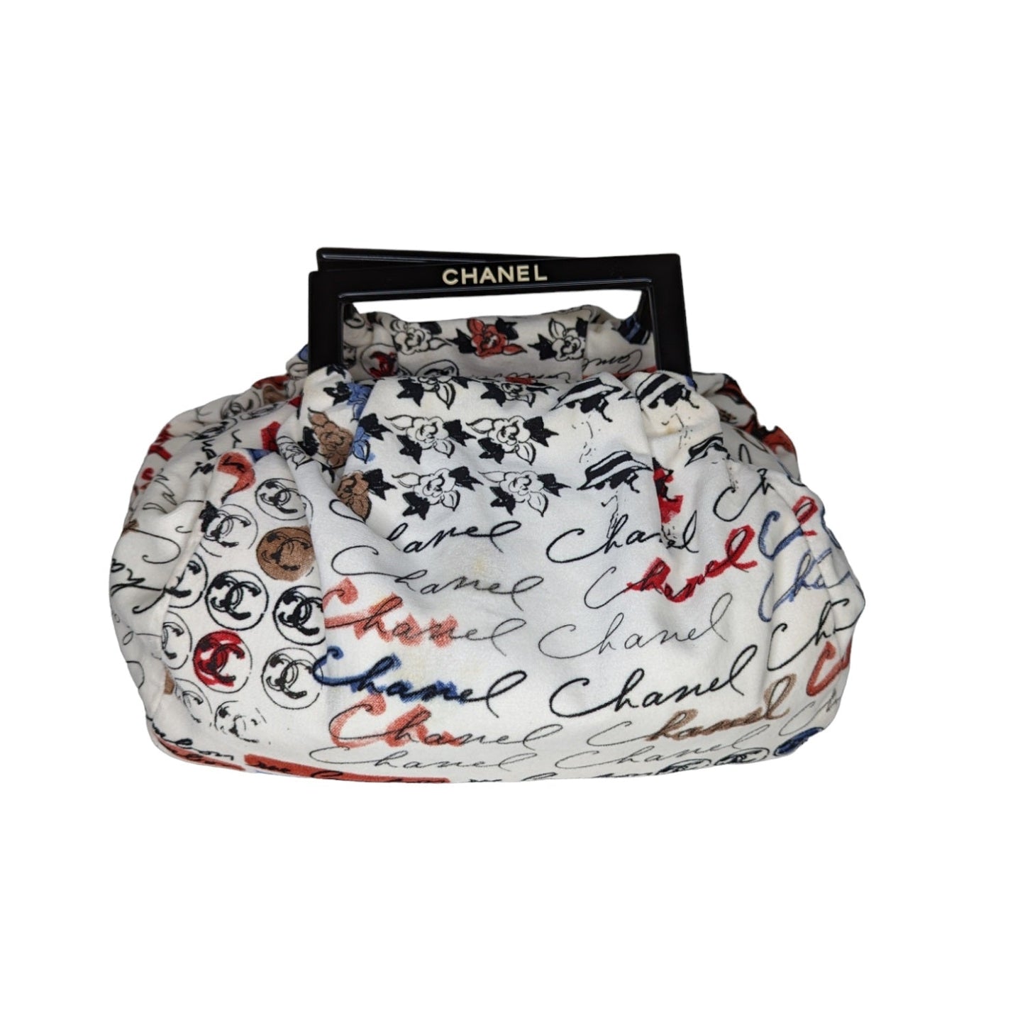 Luxury Chanel bag Vintage Velour Camellia Handle Bag