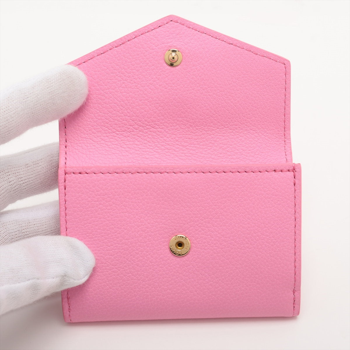 Louis Vuitton  Portfolio Mini Locksmith Pink Compact Wallet M82436 Initial Insert