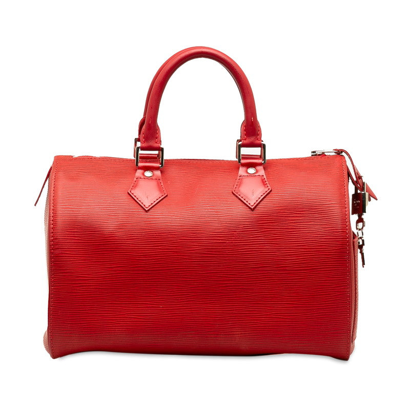 Louis Vuitton Epi Speedy 25 Handbag Mini Boston Bag M43017 Castilian Red Leather  Louis Vuitton