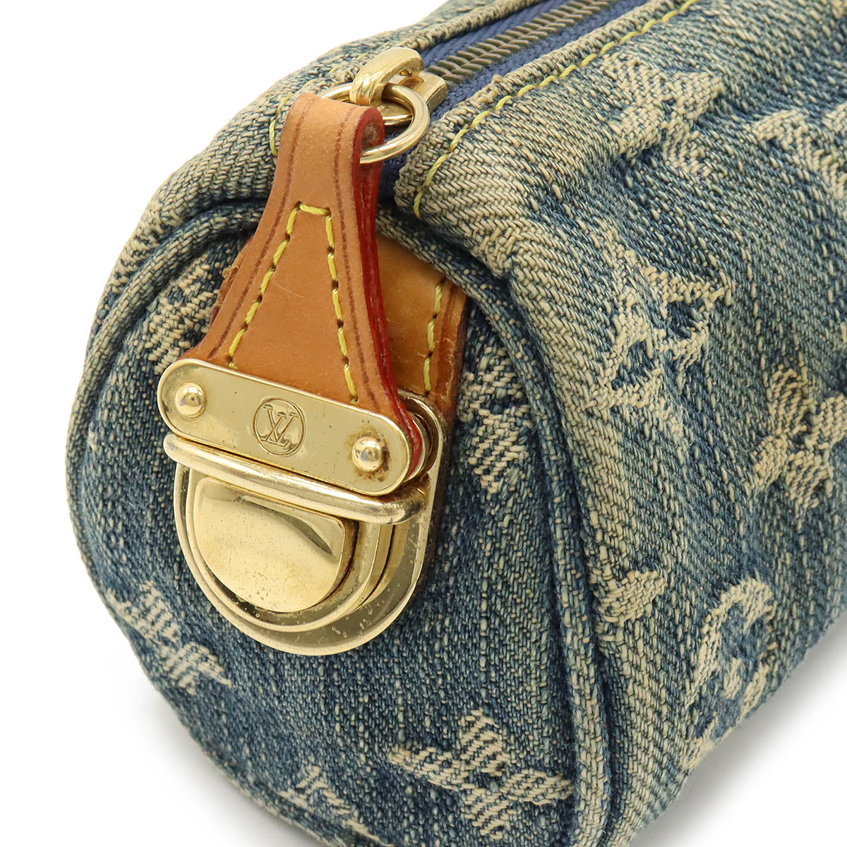 Louis Vuitton Monogram Denim GM Cosmetics Cosmetics M95081 Blue