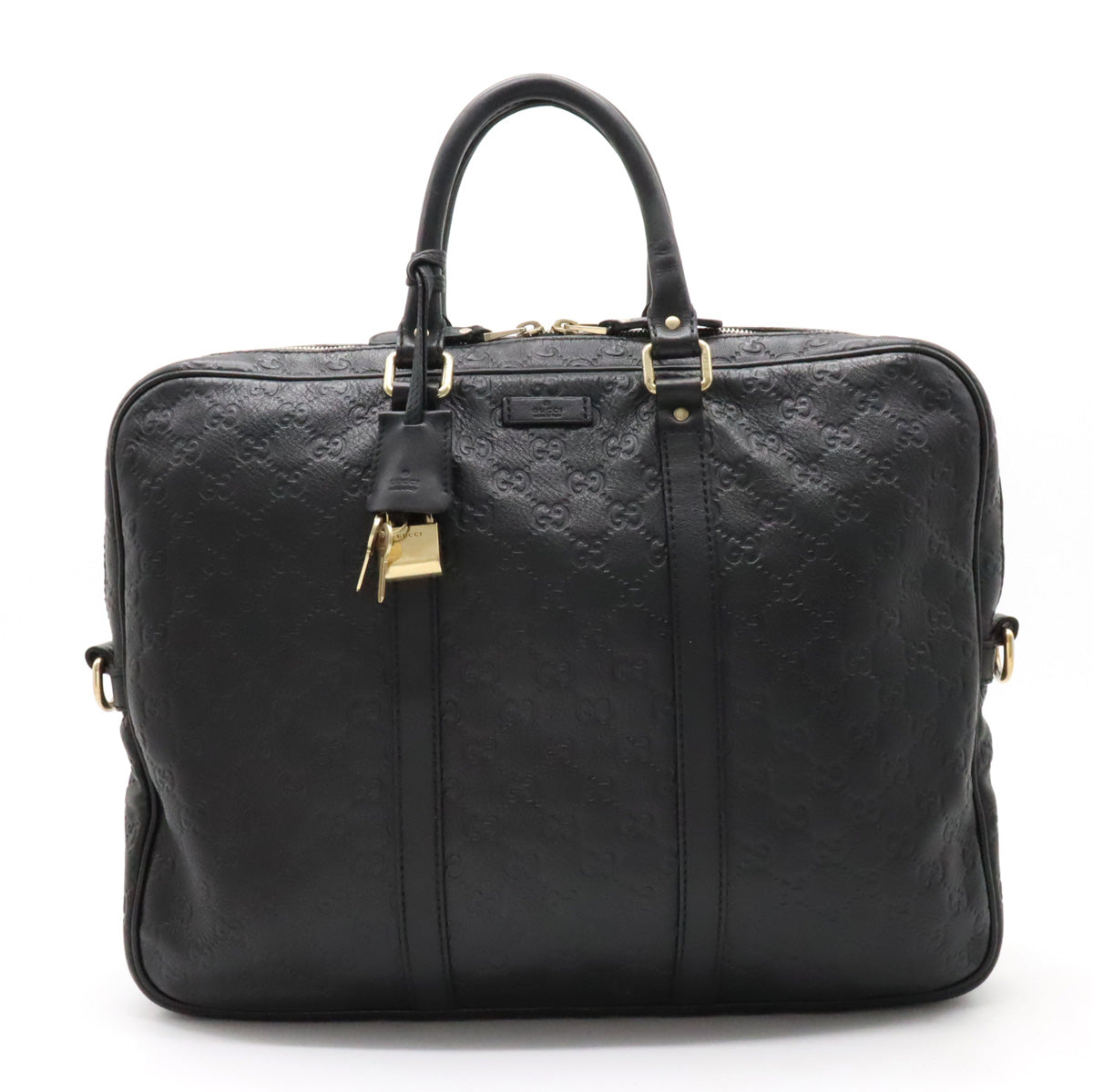 Gucci Leather Business Briefcase Black