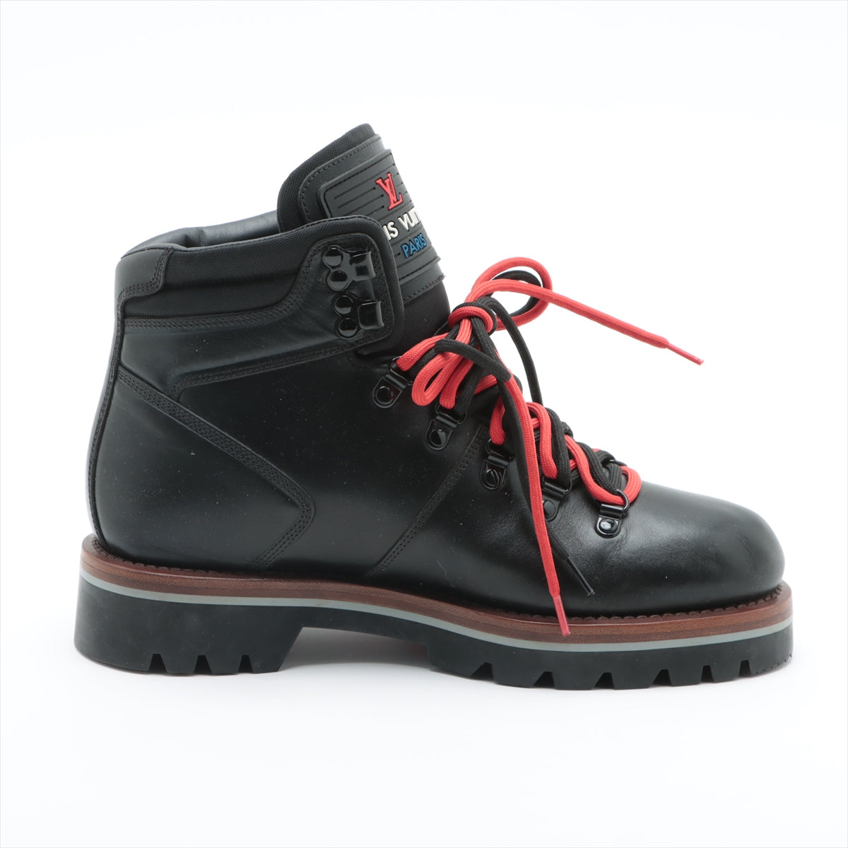Louis Vuitton 19 Years Leather Boots 5 1/2 Men Black Alpinist Line BM0159