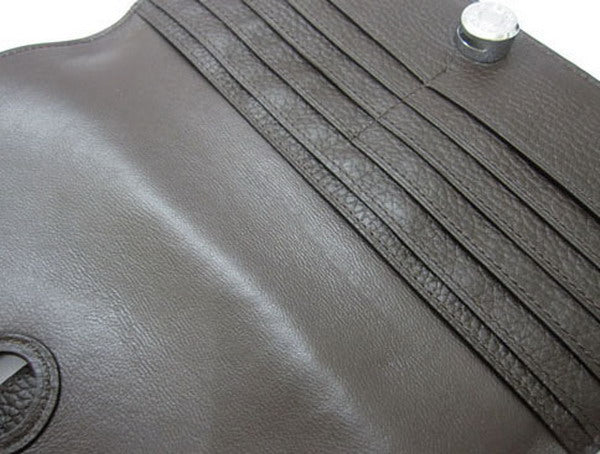 Luxury Hermes Wallet H2003 Ladies Cow Leather Coffee