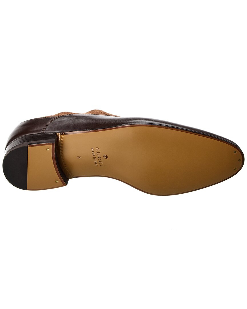 Luxury Gucci Trending 2025 Leather & Suede Loafer