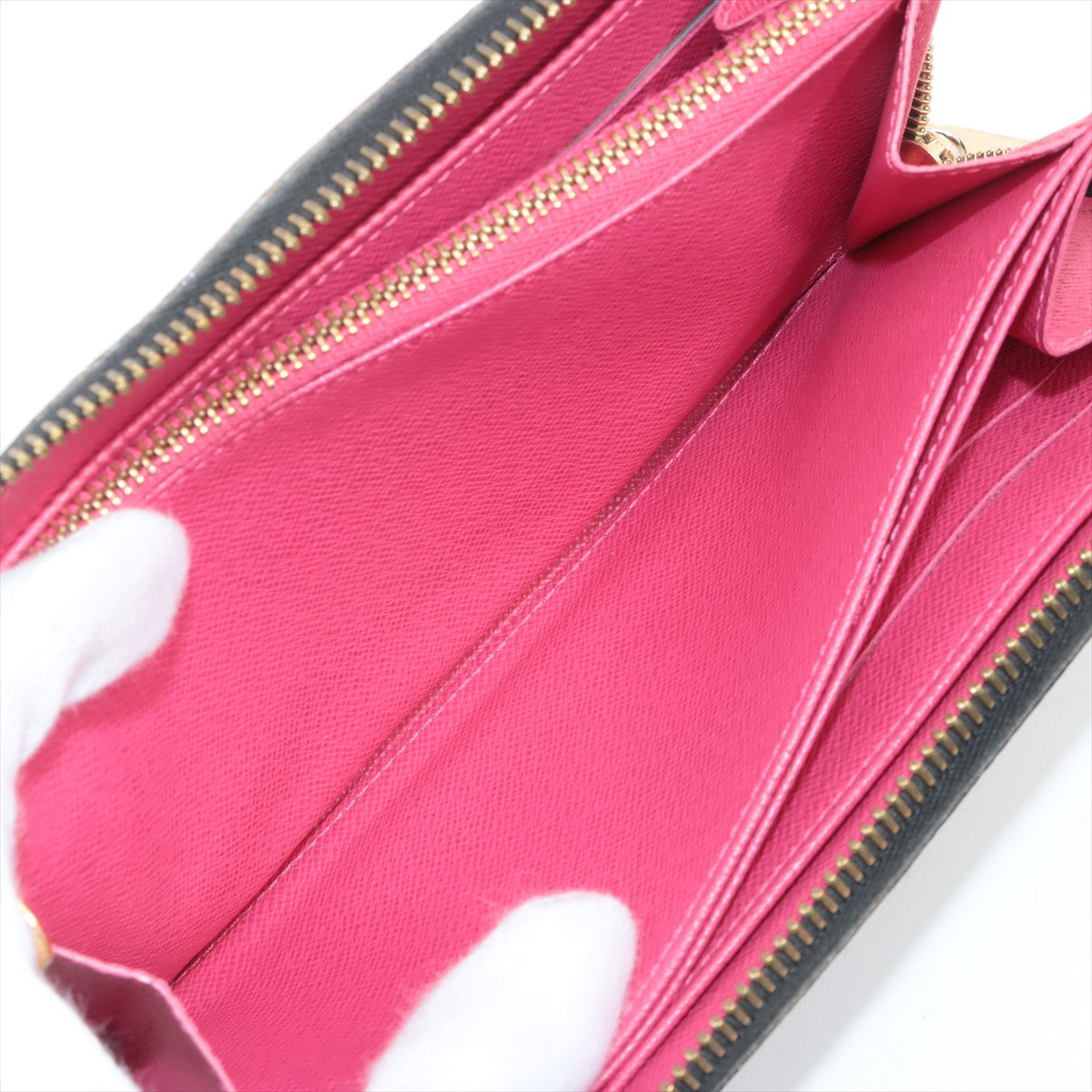 Louis Vuitton Multicolor  Wallet M60243 Noir Round Zip Wallet