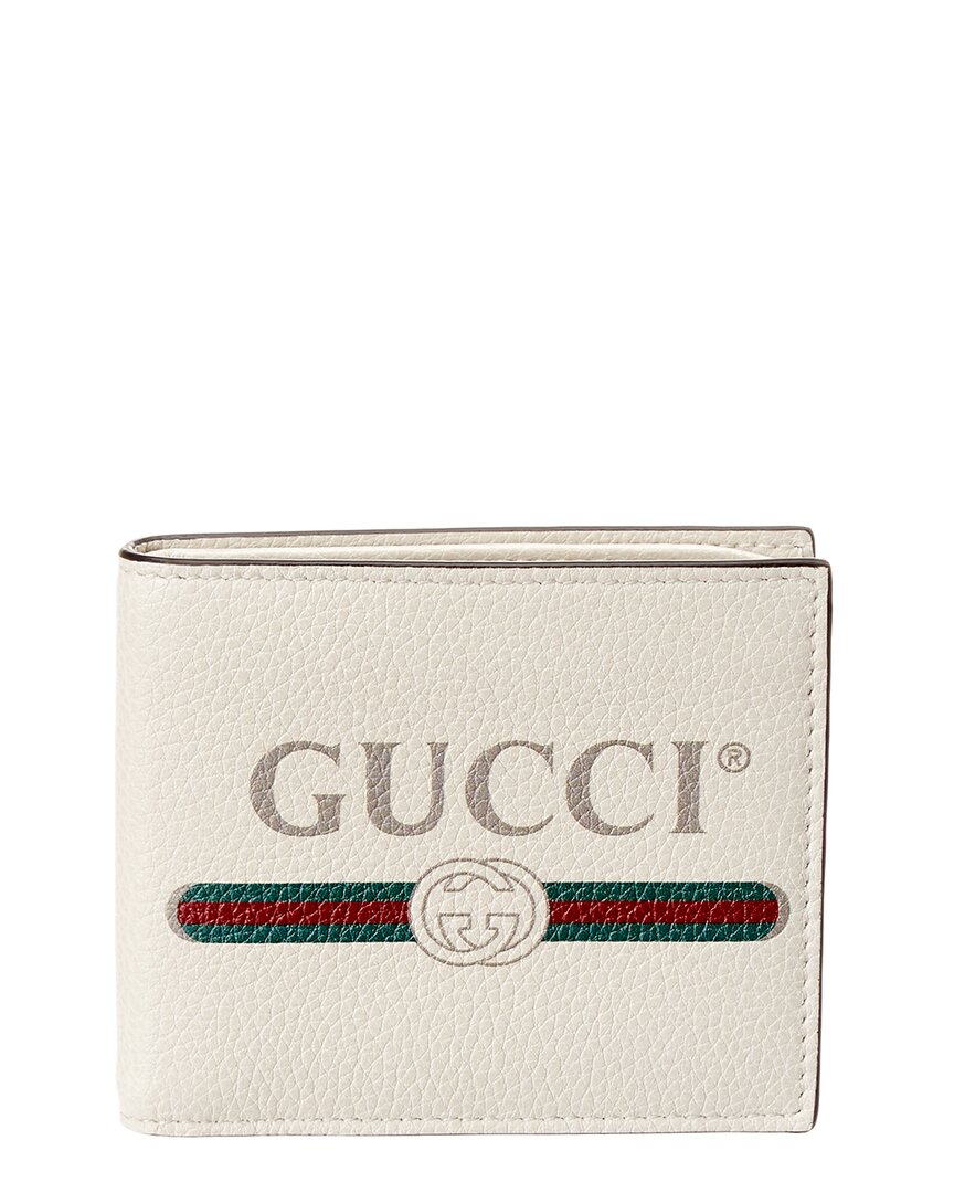 Gucci Print Leather Bifold Wallet