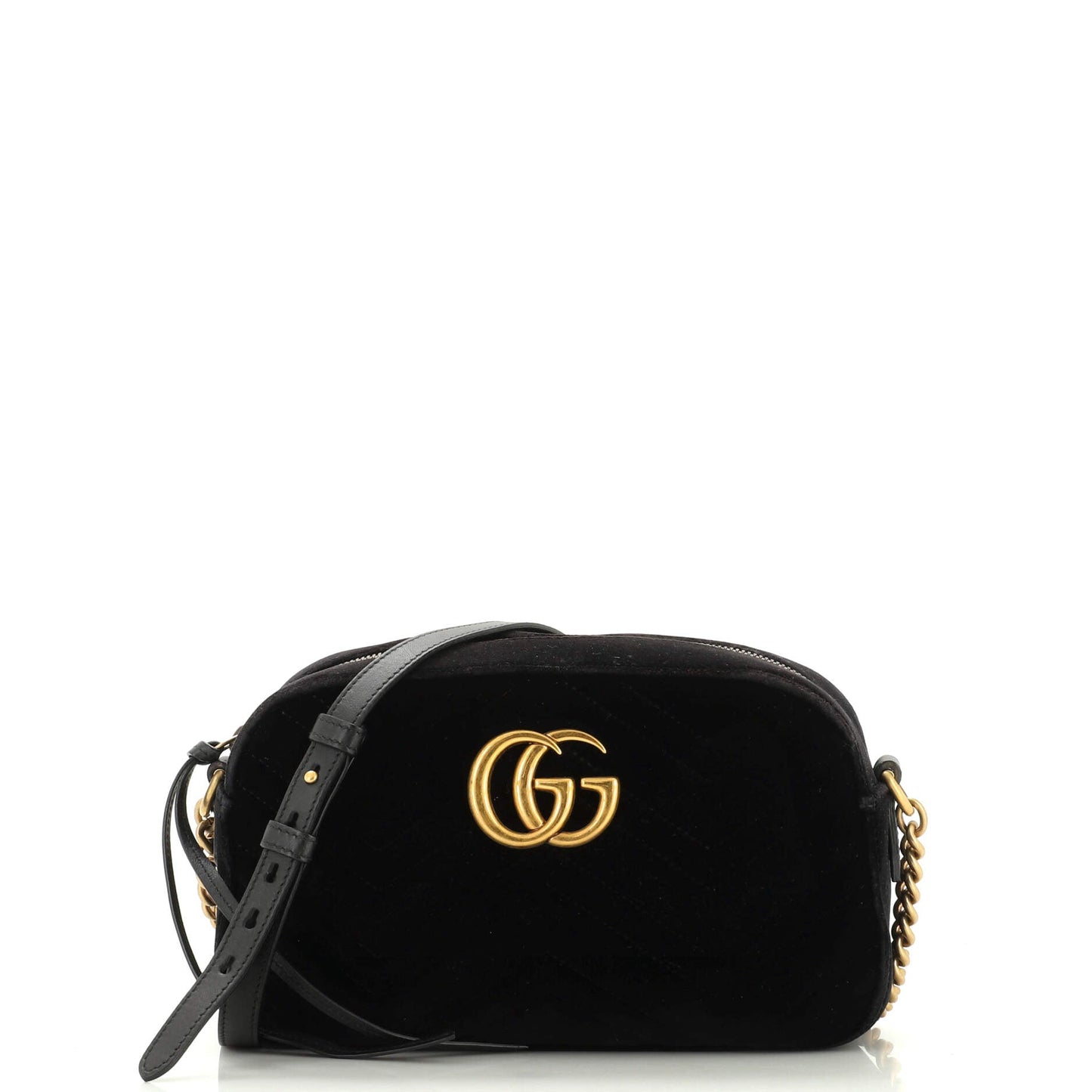 Luxury Gucci Trending 2025 GG Marmont Shoulder Bag Matelasse Velvet Small
