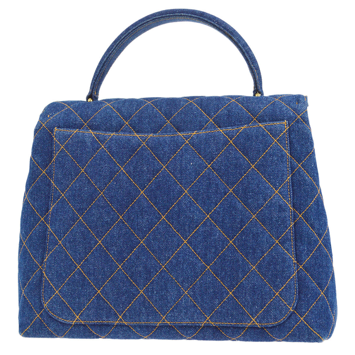 Luxury Chanel 1996-1997 quilted Kelly 30 denim