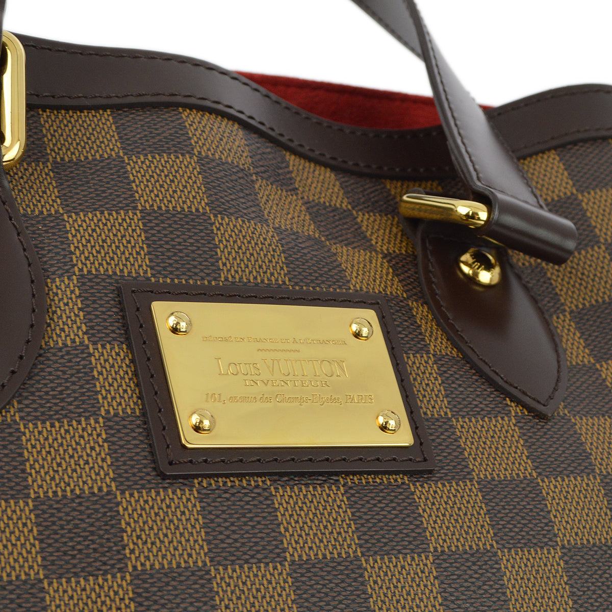Louis Vuitton 2009 Damier Hampstead PM Tote Handbag N51205