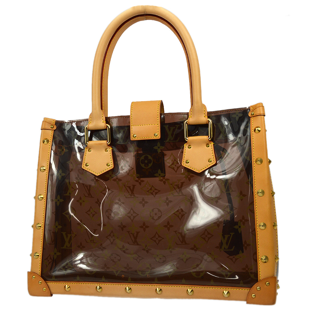Louis Vuitton 2004 Monogram Vinyl Neo Cabas Ambre MM M92504