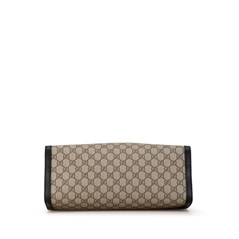 Gucci GG Supreme Padlock Chain Shoulder Bag PVC Leather