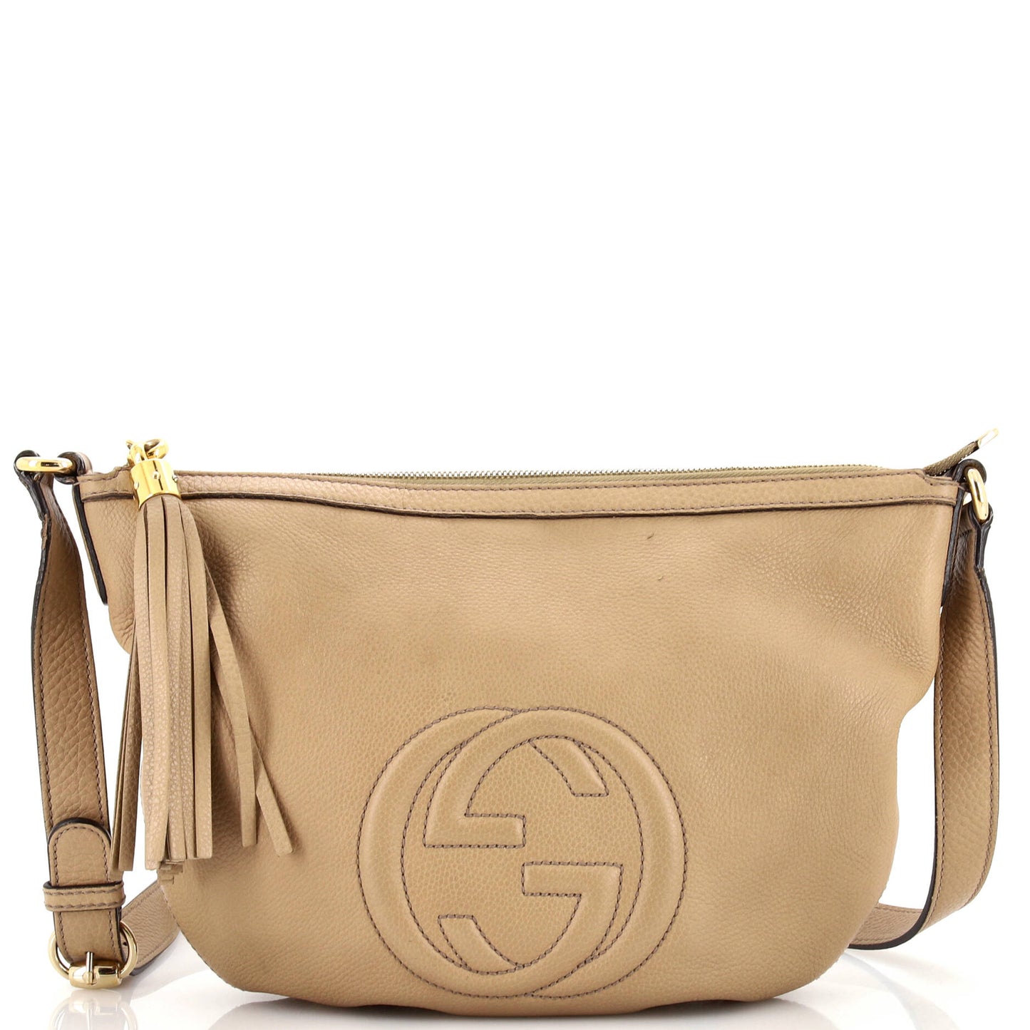 Luxury Gucci Trending 2025 Soho Messenger Bag Leather Medium