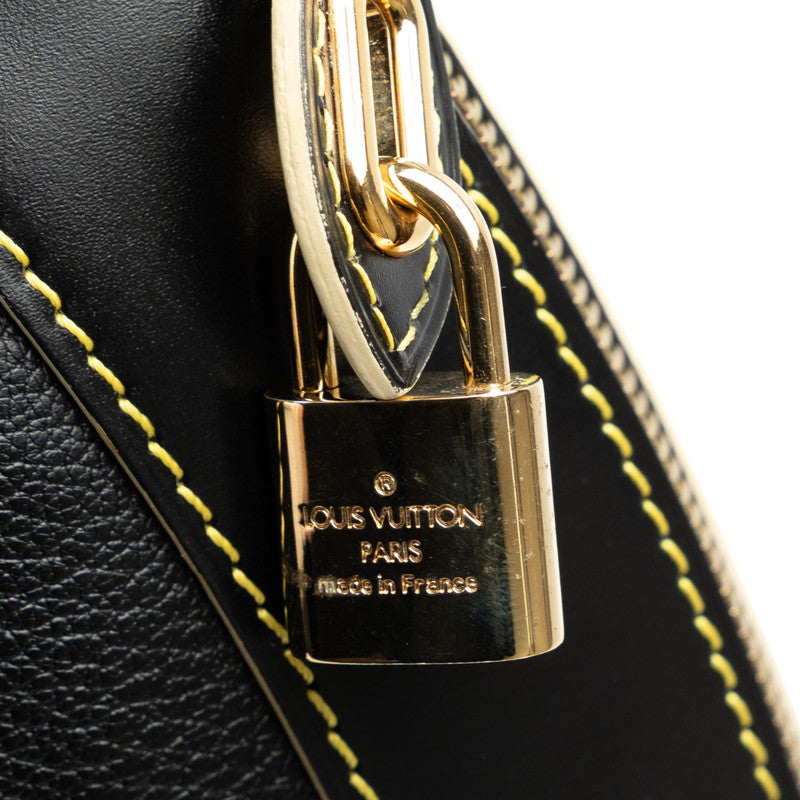Louis Vuitton Suhari Locky Clutch Cratch Bag Second Bag M95628 Noneir Black Leather  Louis Vuitton