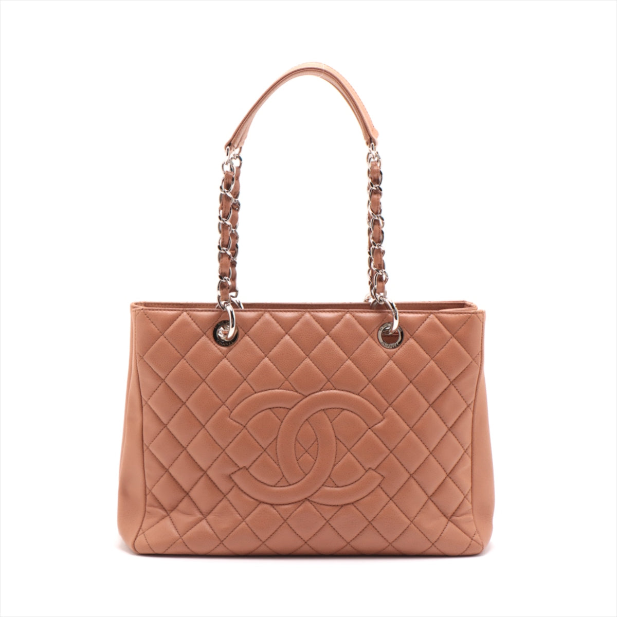 Chanel GST Caviar S Chantrotot Bag Beige Silver  14th