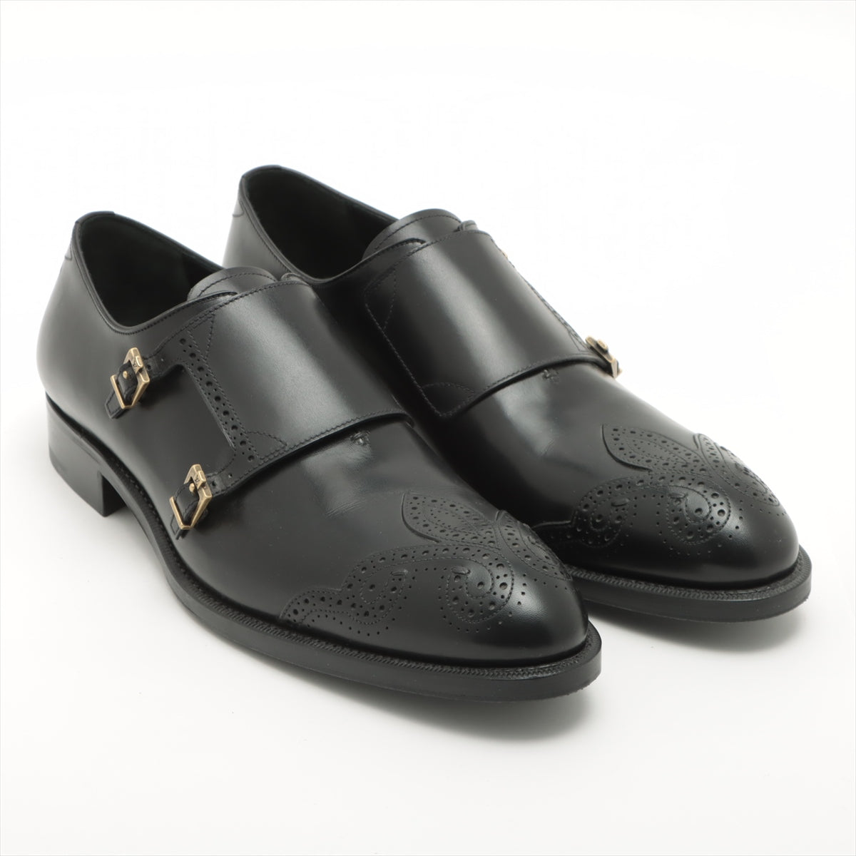 Louis Vuitton 06  Leather Shoes 8.5 Black NI0036