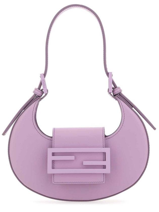 Luxury Fendi Cookie Small Leather Shoulder Bag Lilac